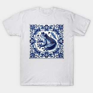 Delft Tile With Dotted Frog No.2 T-Shirt